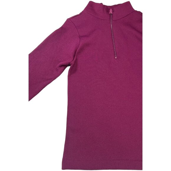 Rue 21 - Women's 1/2 Zip Long Sleeve Shirt - Purple - Extra Small - Picture 13 of 14